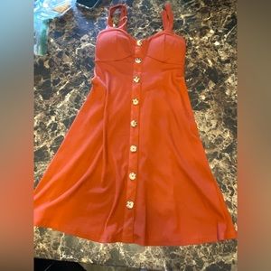 Burnt orange dress
